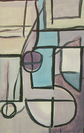 RARE GUACHE JEAN XCERON DATED 1931 - 2
