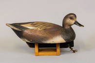 Jim Schmiedlin Gadwall Drake Duck Decoy, Bradford