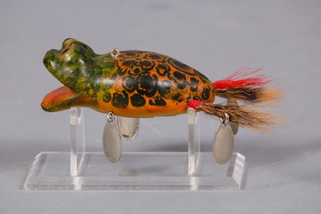 Bud Stewart Spotted Frog Fish Spearing Decoy, (1 of 6)