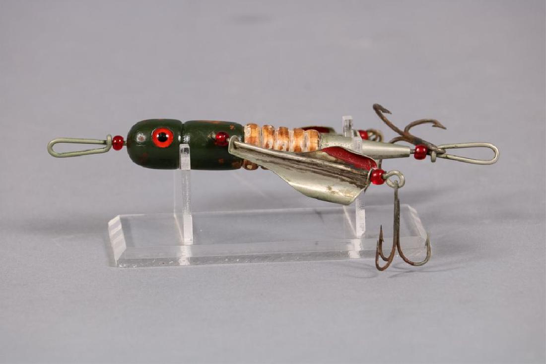 Antique Folk Art Fishing Lure 6"L, Features: interesting Spinners on Each Side, Est. Market Determined