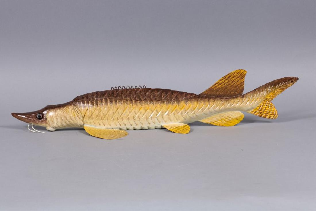 Carl Christiansen 24.5" Sturgeon Spearing Decoy, (1 of 6)