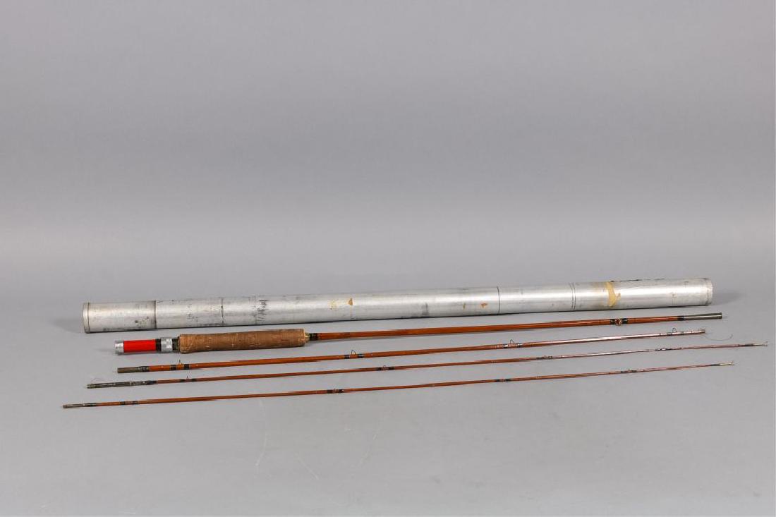 Weber 9ft Bamboo Fly Rod, 3 piece w/2 Tips, and (1 of 4)