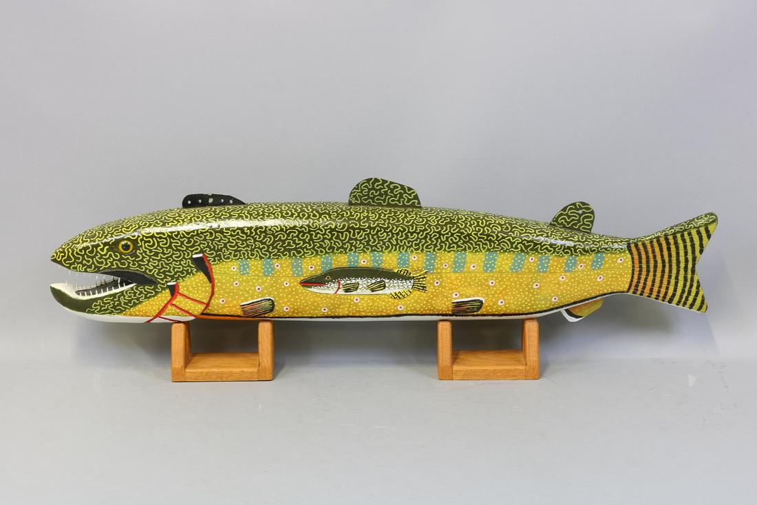 Jim Nelson Hand Carved and Painted Brook Trout, (1 of 4)
