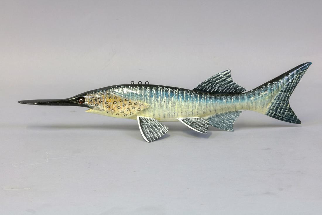 Carl Christiansen Paddlefish Spearing Decoy, (1 of 6)