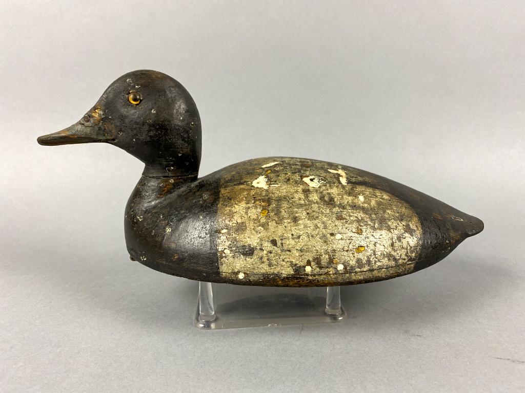Bluebill Drake Duck Decoy by Unknown Ontario Carver, (1 of 6)
