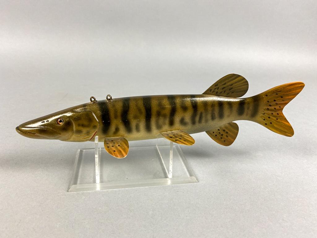 Jim Walker Musky Fish Spearing Decoy, Bemidji, MN, (1 of 4)