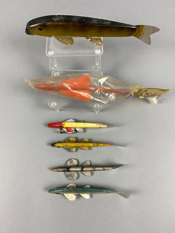 6 Randall Fish Spearing Decoys, Spicer, MN, 2 have (1 of 4)