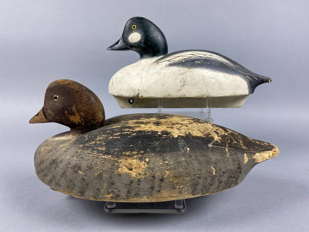 Wildfowler Pair of Goldeneye Duck Decoys, Old Saybrook, (1 of 4)