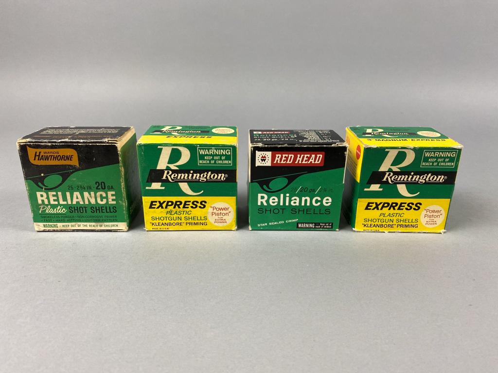 4 Boxes of Shotgun Shells, 2 full Remington 20ga, 1 (1 of 7)