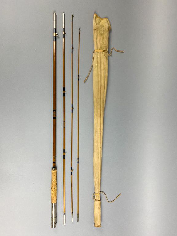 Vintage Wooden Split Bamboo Fly Rod, 3 pc. with extra (1 of 5)