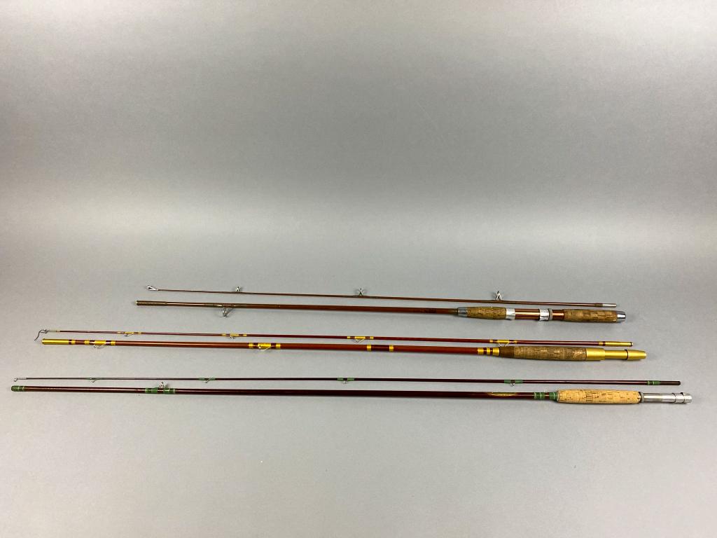 3 Vintage Fishing Rods, 1 Brule 2 Pc. fiberglass fly (1 of 7)