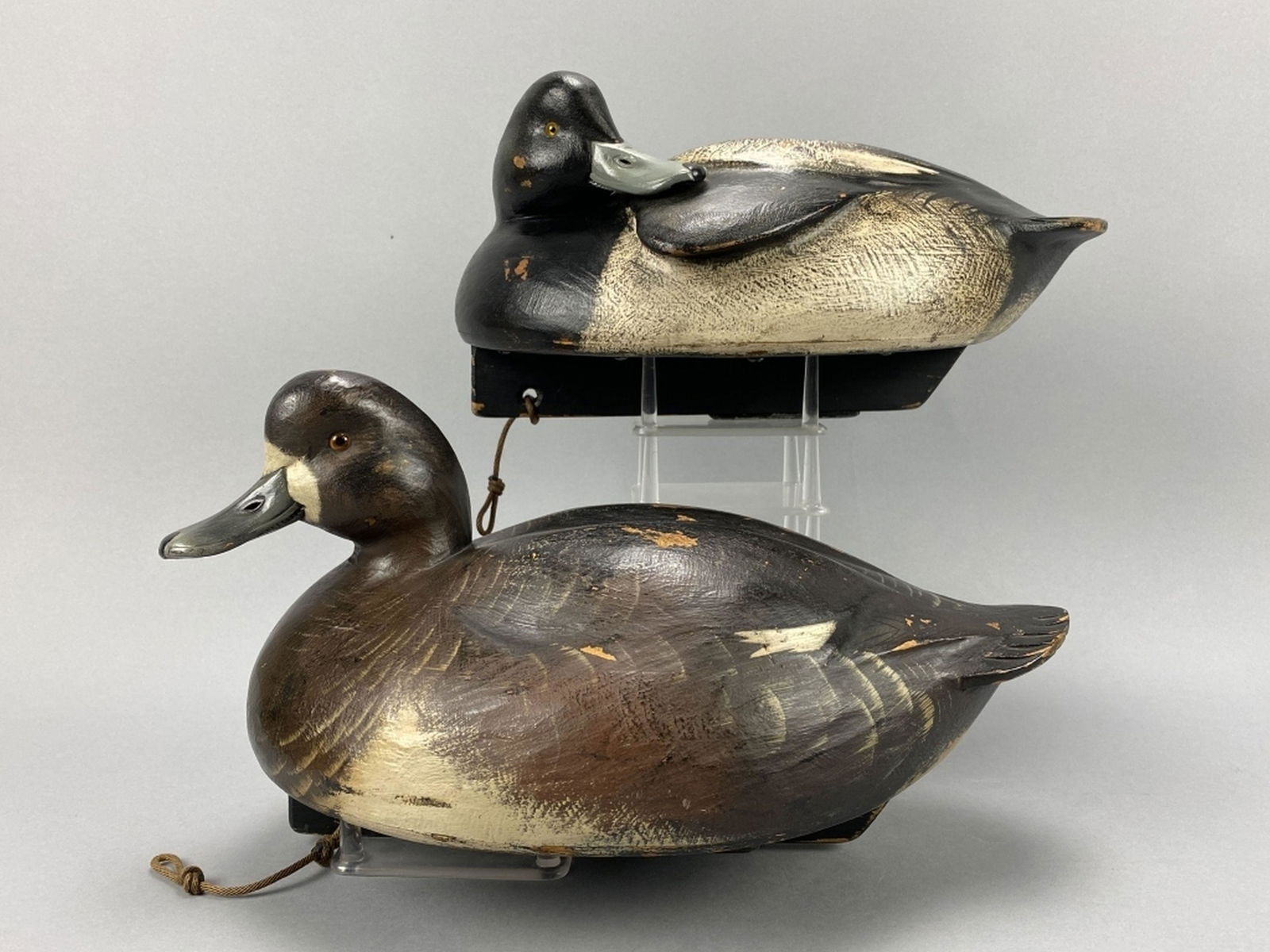 Jim Schmiedlin Pair of Bluebill Duck Decoys (1 of 12)