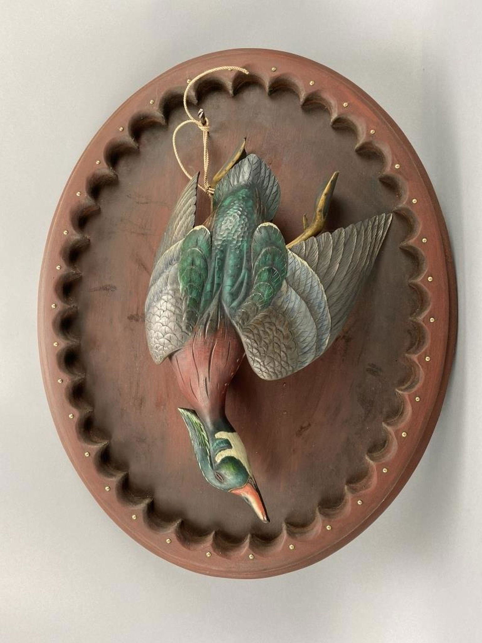 Roger Mitchell Dead Hanging Wood Duck Drake Plaque (1 of 5)