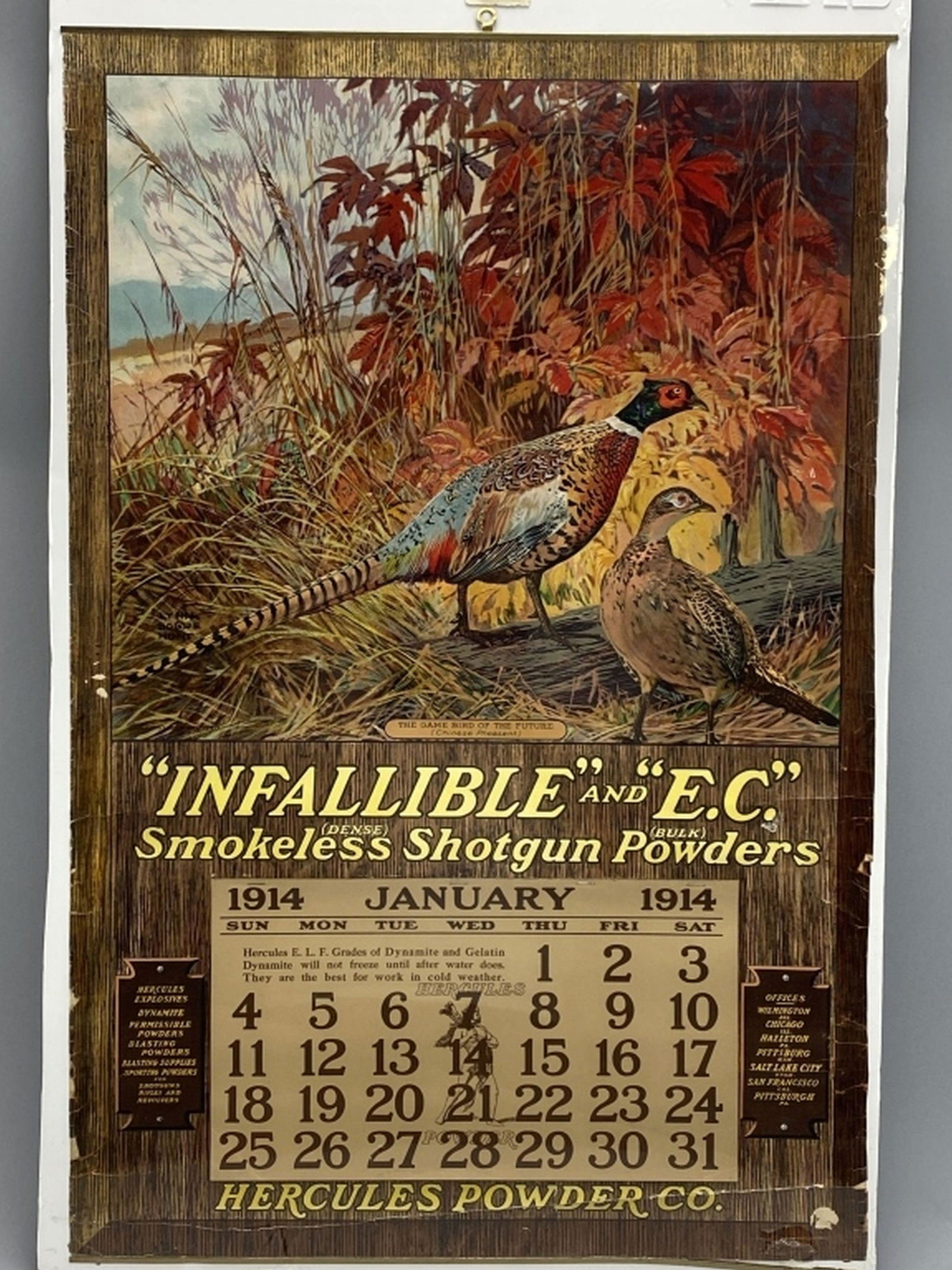 Hercules Powder Co. Poster with Calendar (1 of 8)
