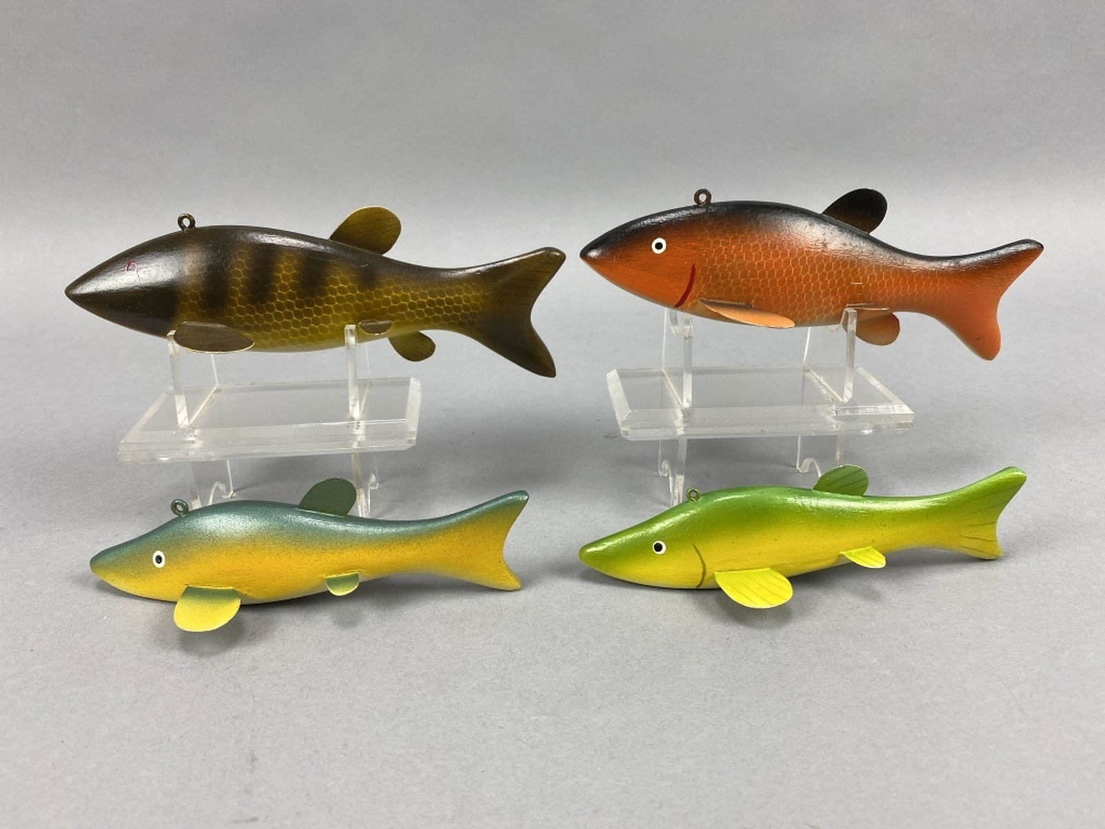 4 Frank Cummings Fish Spearing Decoys (1 of 4)