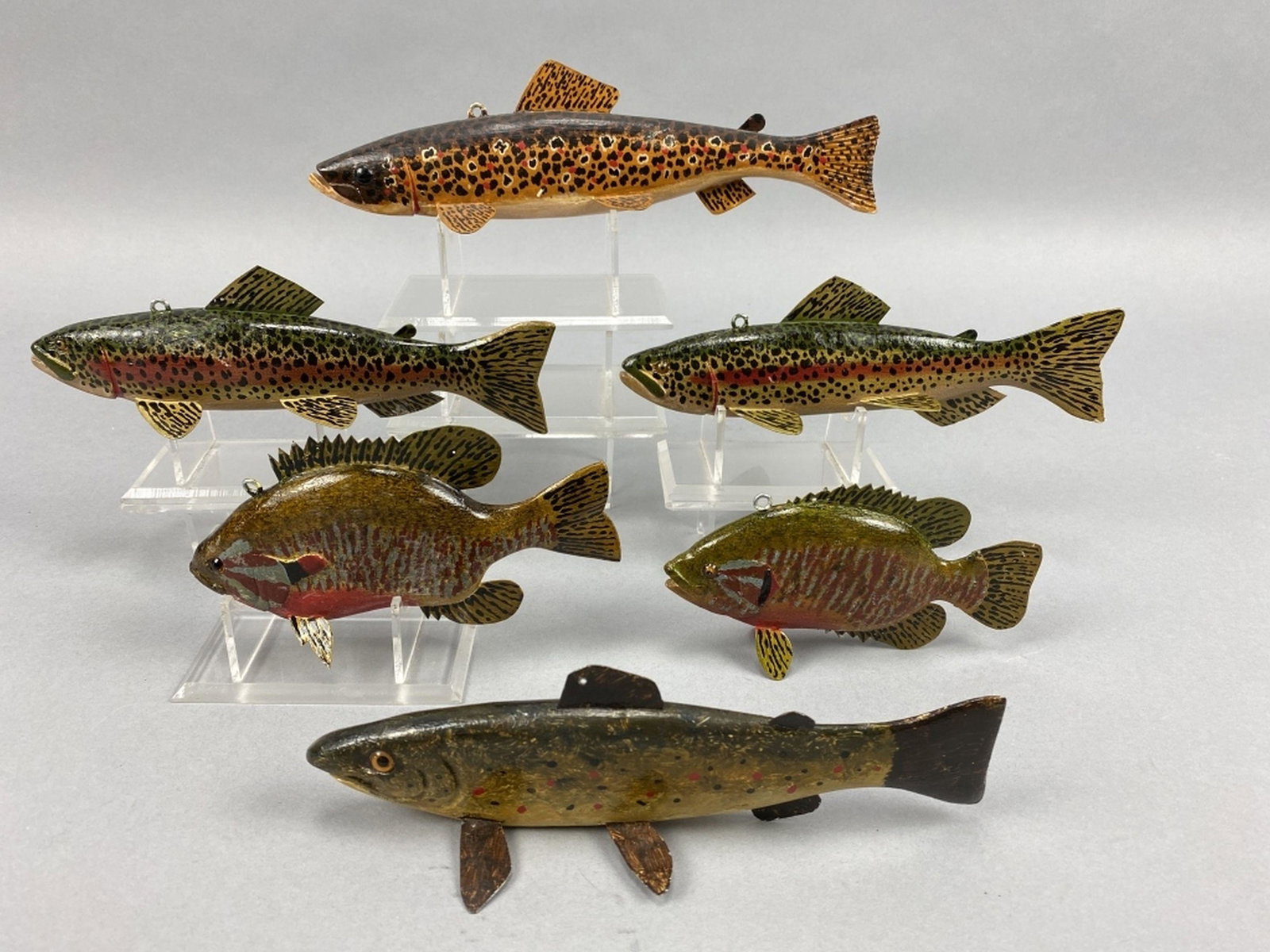 6 James Stangland Fish Spearing Decoys (1 of 4)