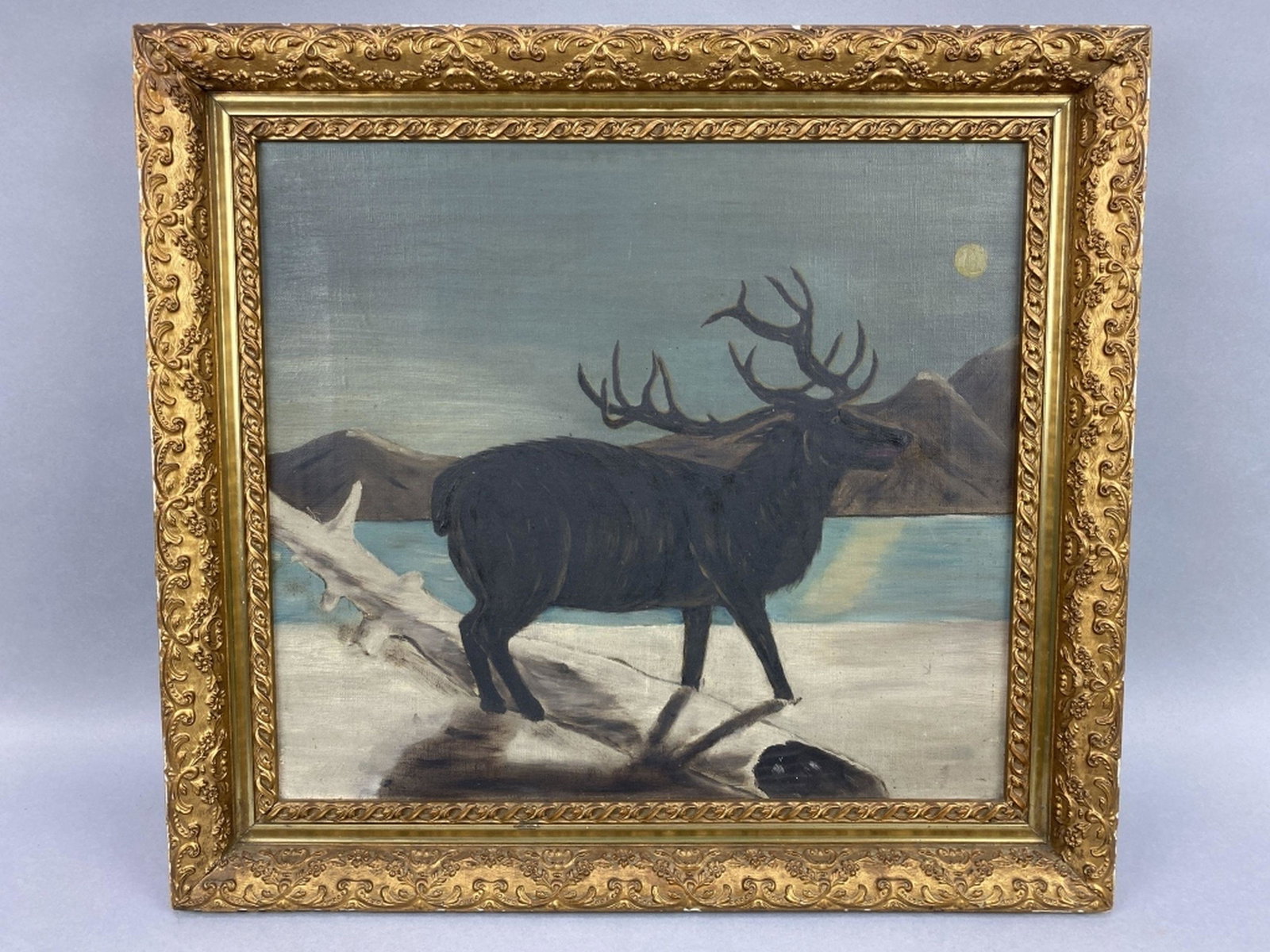 Vintage Oil on Canvas Painting (1 of 5)