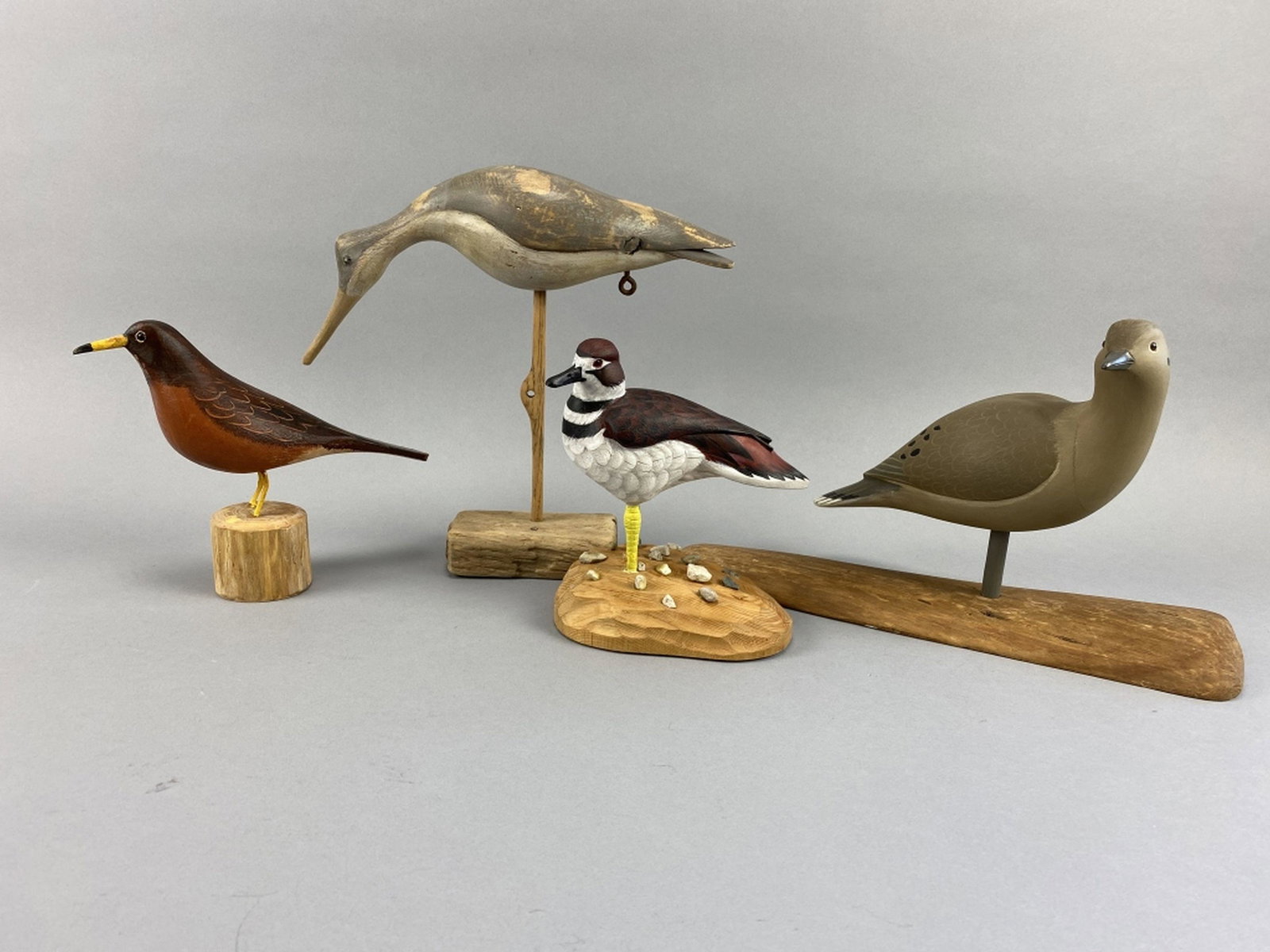 4 Bird Carvings (1 of 8)