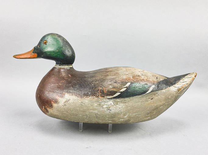 Early Mason Mallard Drake Duck Decoy