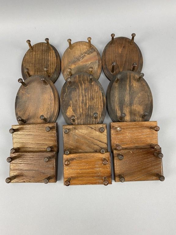 12 Wooden Decoy Stands (1 of 2)