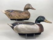 Mike Borrett Pr of Mallard Duck Decoys