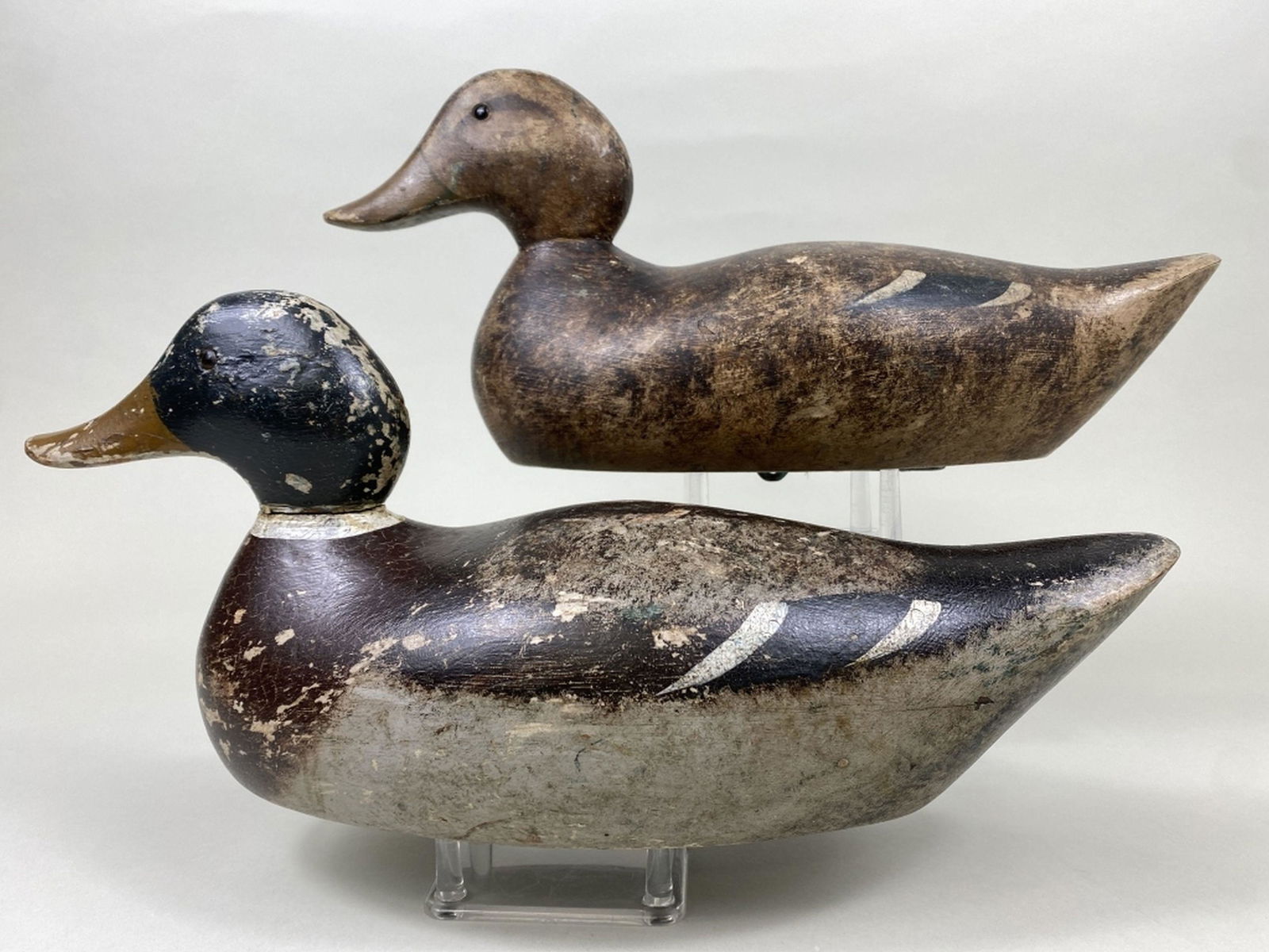 Evans Pr of Mallard Duck Decoys (1 of 8)