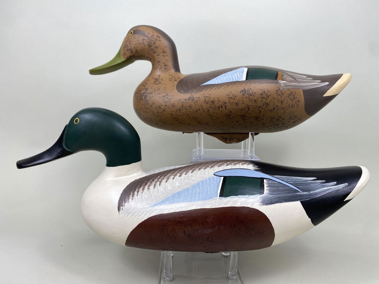 Butch Gilmore Wagner Pr of Shovelers Duck Decoys (1 of 8)