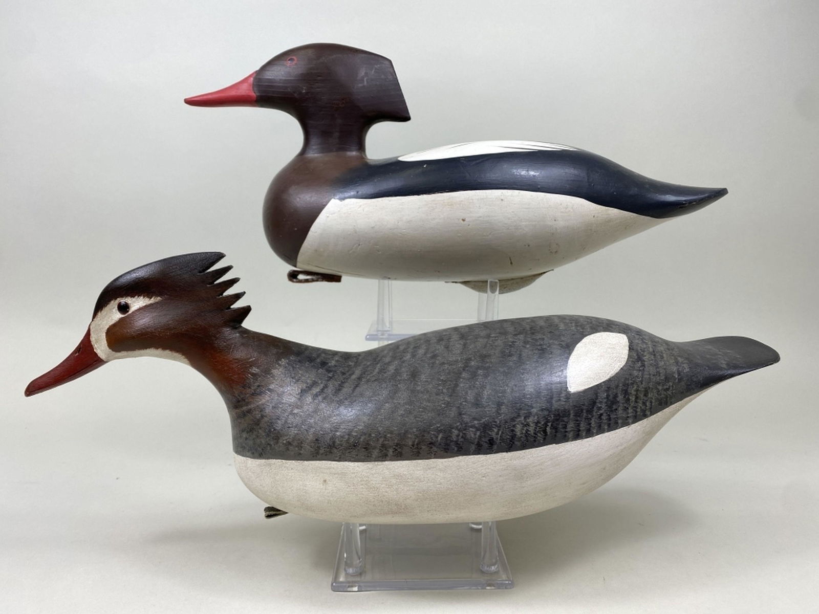 2 Merganser Hen Duck Decoys (1 of 8)