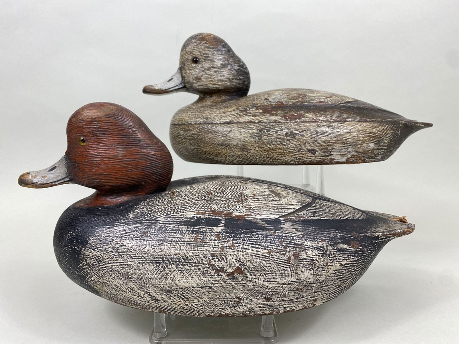 Ken Anger Pr of Redhead Duck Decoys (1 of 8)