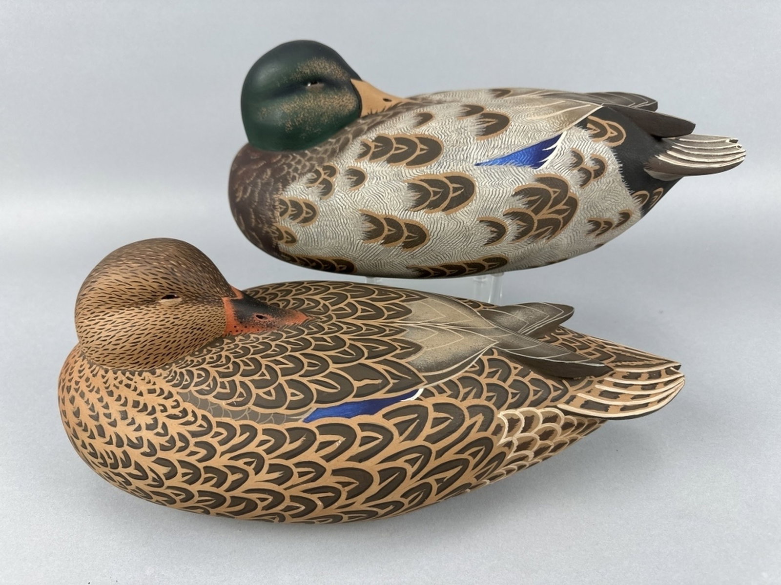 John "Jack" Wood Pr of Mallard Duck Decoys (1 of 18)