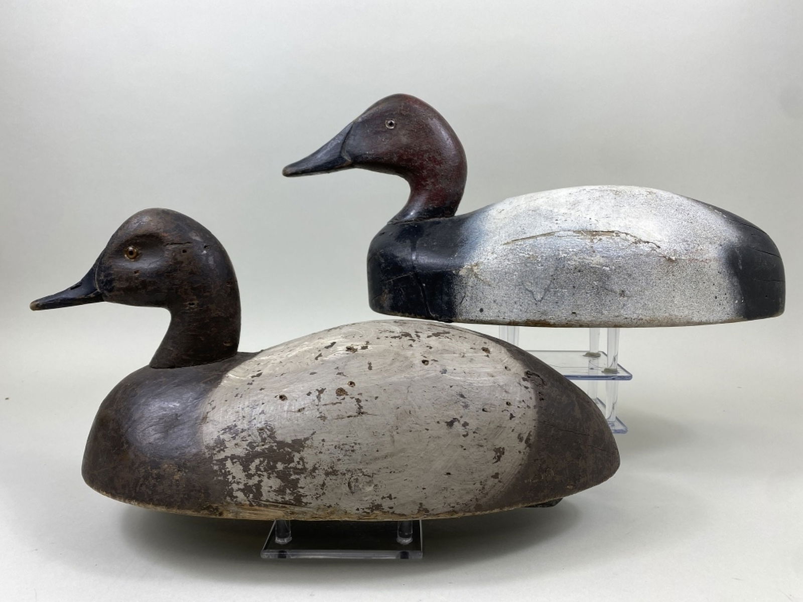 2 Michigan Canvasback Duck Decoys Auction