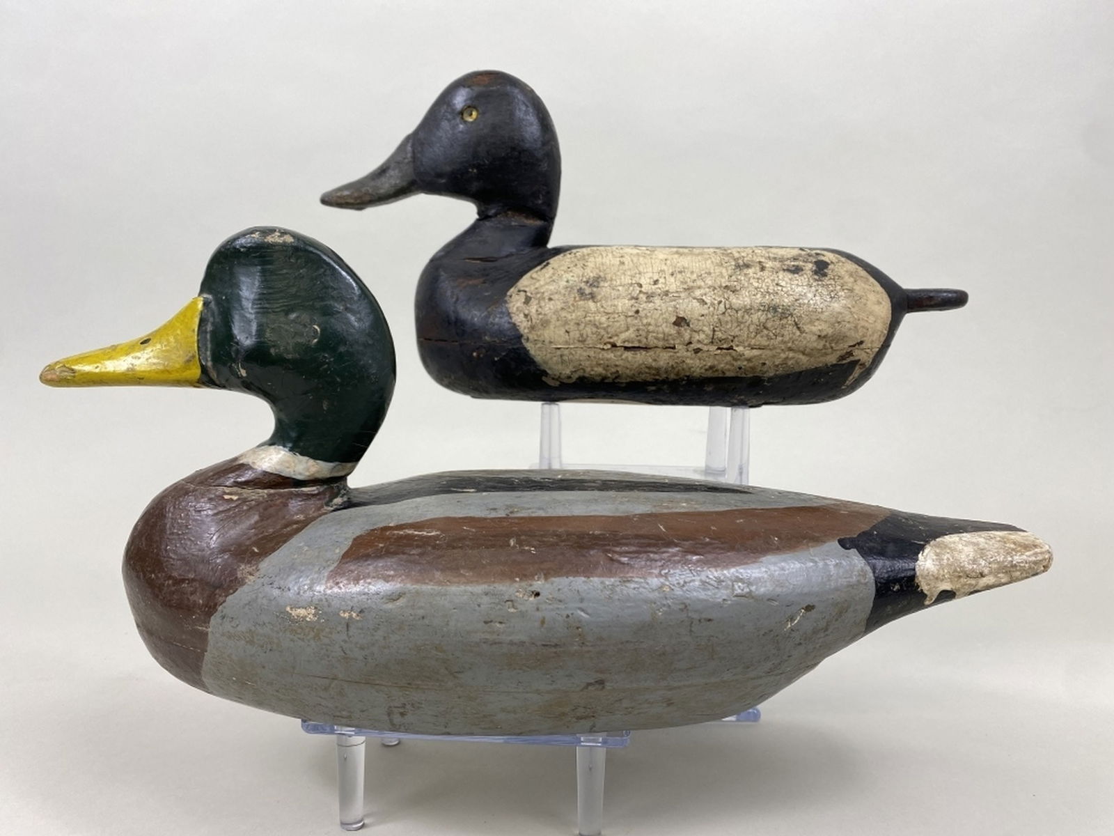 2 Illinois River Duck Decoys Auction