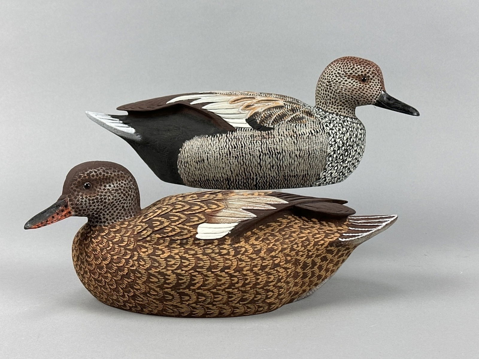 Ralph Malpage Pr of Gadwall Duck Decoys (1 of 20)