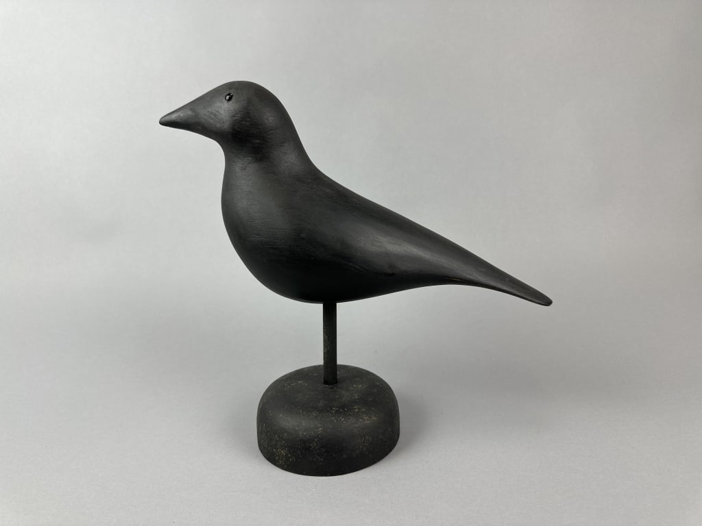 Mike Borrett Hand Carved Crow (1 of 7)
