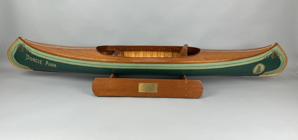Rare "Dorcie Ann" Courting Canoe Model (1 of 20)