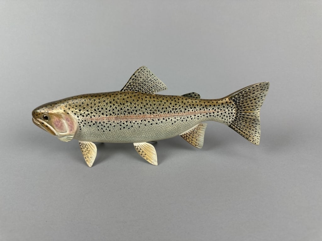 Cliff Hitchcock Rainbow Trout Spearing Decoy (1 of 10)
