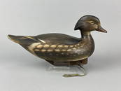 Rare Jim Schmiedlin Wood Duck Hen Decoy