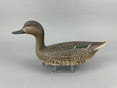 Marty Hanson Blue-Winged Teal Hen Duck Decoy