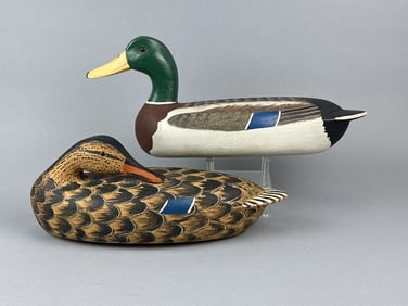 Artie Bennett Pr of Mallard Duck Decoys