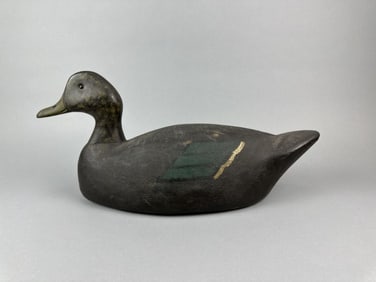 Frank Strey Oversized Black Duck Decoy