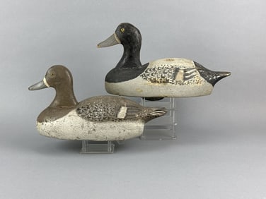 Gus Nelow Pr of Bluebill Duck Decoys