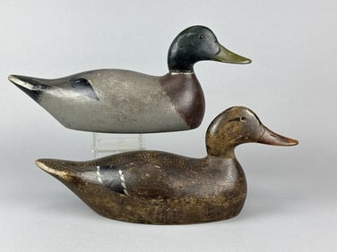 Evans Pr of Mallard Duck Decoys