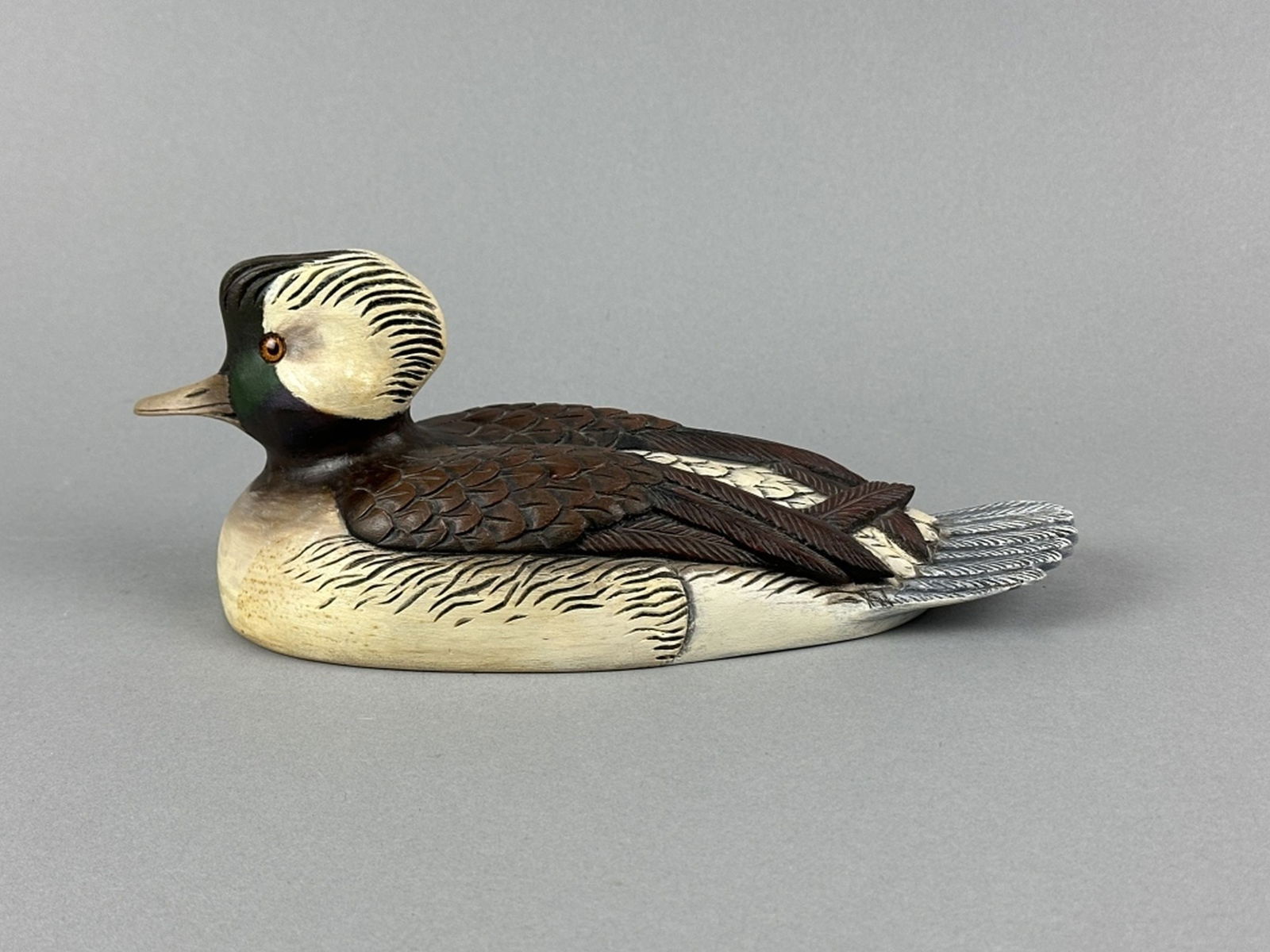 Carl Owen Bufflehead Drake Duck Decoy (1 of 8)