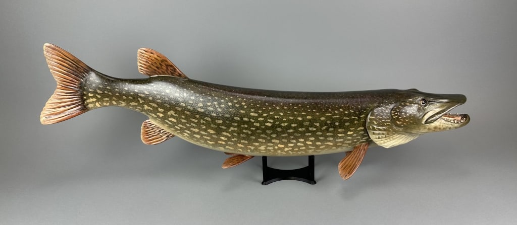 Mike Borrett Hand Carved Northern Pike (1 of 11)