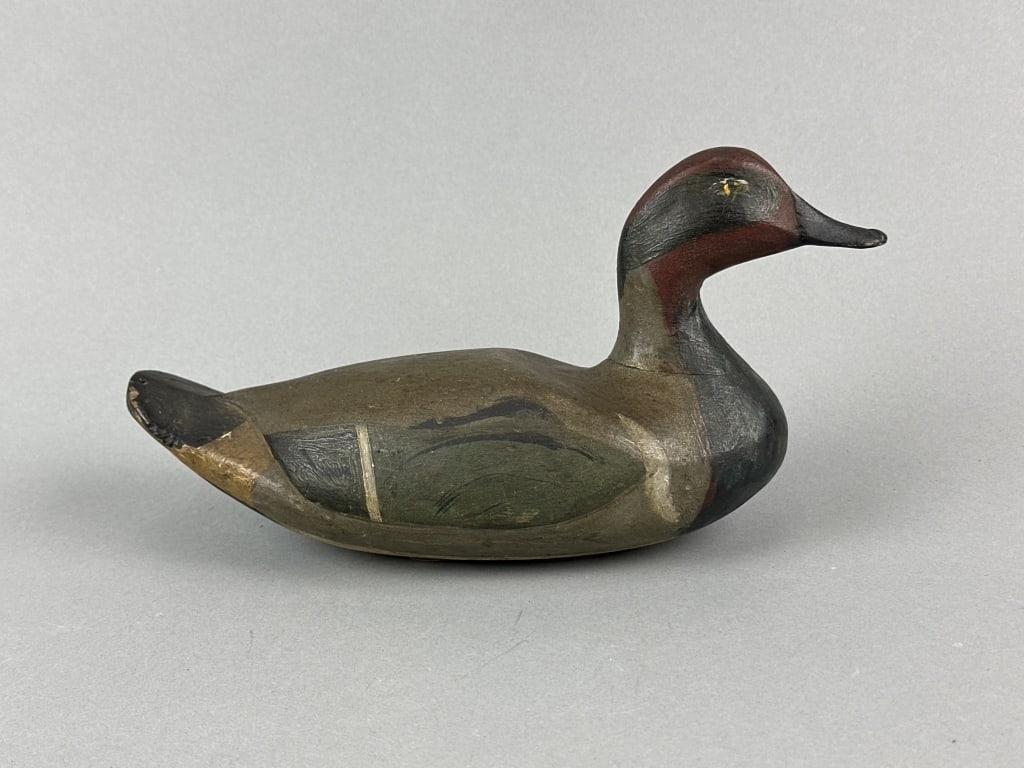 Rare Louisiana Green-Winged Teal Drake Duck Decoy (1 of 7)