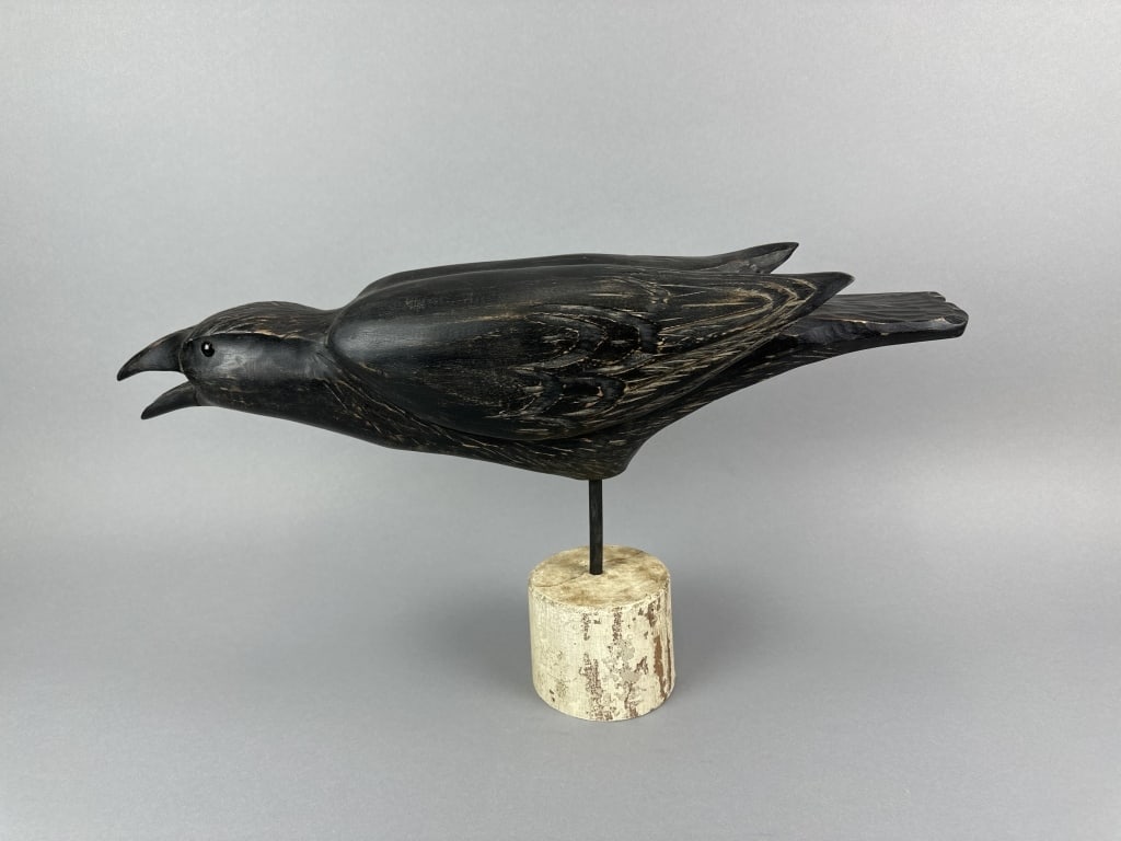 Mike Valley Hand Carved Raven (1 of 11)