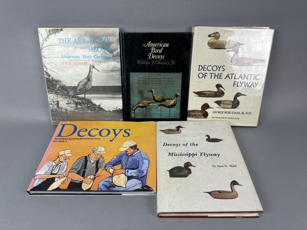5 Decoy Reference Books: Various Titles & Authors, Gene Davis Collection, est. 50-150