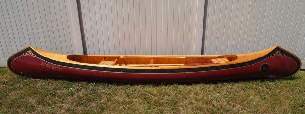 Kevin Martin Custom " Torpedo" Lake Canoe. Wood/Canvas: Kevin Martin Custom " Torpedo" Lake Canoe. Wood/Canvas Construction w/ Cedar Planks and Ribs. Butternut Decks & Cherry Trim. Cherry Thwart and Hand Caned Seats. Ash Keel & Stems w/ Brass Stem Bands. C