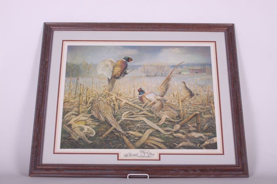 Framed and Matted Print by Jim Foote of Gibraltar, MI, (1 of 2)