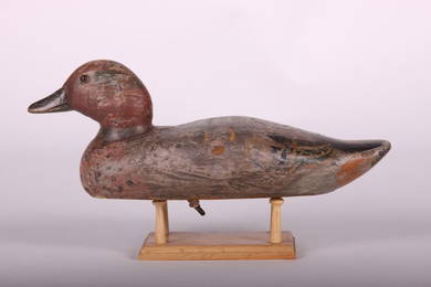 Rare Green-winged Teal Drake Duck Decoy by Dodge